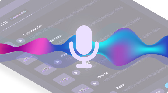 Choose between various Voices and Languages